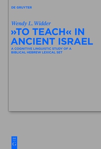 表紙画像: "To Teach" in Ancient Israel 1st edition 9783110335491