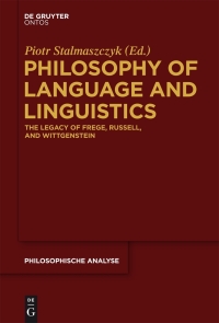 Cover image: Philosophy of Language and Linguistics 1st edition 9783110342581