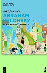 Cover image: Abraham Shlonsky 1st edition 9783110350616