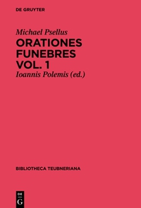 Cover image: Orationes funebres 1st edition 9783110347050