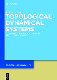 صورة الغلاف: Topological Dynamical Systems 1st edition 9783110340730