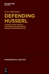 Imagen de portada: Defending Husserl 1st edition 9783110342314