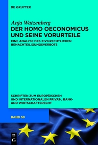 Cover image: Der homo oeconomicus und seine Vorurteile 1st edition 9783110342574