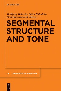 Omslagafbeelding: Segmental Structure and Tone 1st edition 9783110341096
