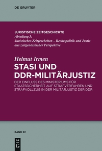 Cover image: Stasi und DDR-Militärjustiz 1st edition 9783110316643