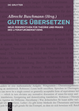 Cover image: Gutes Übersetzen 1st edition 9783050059686