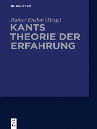 Cover image: Kants Theorie der Erfahrung 1st edition 9783050050935