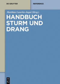 Cover image: Handbuch Sturm und Drang 1st edition 9783050055725