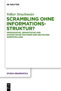 Imagen de portada: Scrambling ohne Informationsstruktur? 1st edition 9783110347579