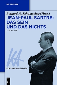 Cover image: Jean-Paul Sartre: Das Sein und das Nichts 2nd edition 9783050056753