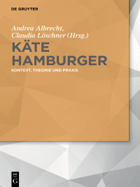 Cover image: Käte Hamburger 1st edition 9783050064031