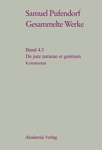 صورة الغلاف: De jure naturae et gentium 1st edition 9783050031828