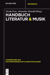صورة الغلاف: Handbuch Literatur & Musik 1st edition 9783110301212