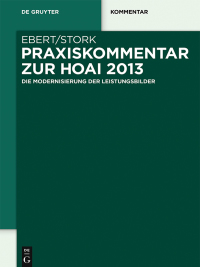 Cover image: Praxiskommentar zur HOAI 2013 1st edition 9783110275186