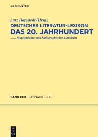 Cover image: Jannack - Jonigk 1st edition 9783110231694