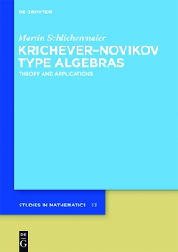 Titelbild: Krichever–Novikov Type Algebras 1st edition 9783110265170