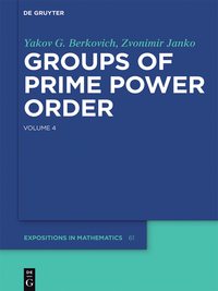 صورة الغلاف: Groups of Prime Power Order. Volume 4 1st edition 9783110281453