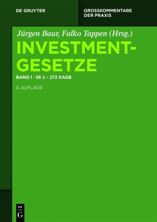 Cover image: §§ 1 - 272 KAGB 3rd edition 9783899493184