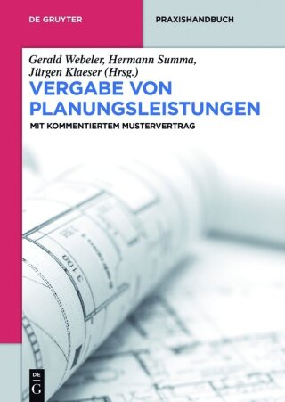 Immagine di copertina: Vergabe von Planungsleistungen 1st edition 9783110337778