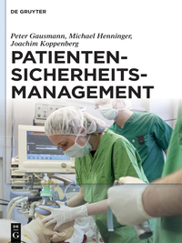 Imagen de portada: Patientensicherheitsmanagement 1st edition 9783110337051