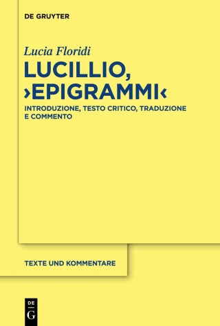Imagen de portada: Lucillio, "Epigrammi" 1st edition 9783110336160
