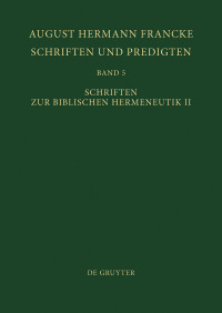 Cover image: Schriften zur Biblischen Hermeneutik II 1st edition 9783110071382