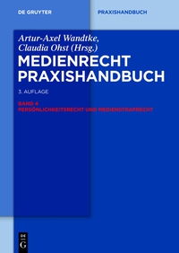 Imagen de portada: Persönlichkeitsrecht und Medienstrafrecht 3rd edition 9783110313987