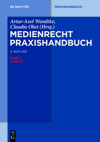 Cover image: IT-Recht 3rd edition 9783110313994