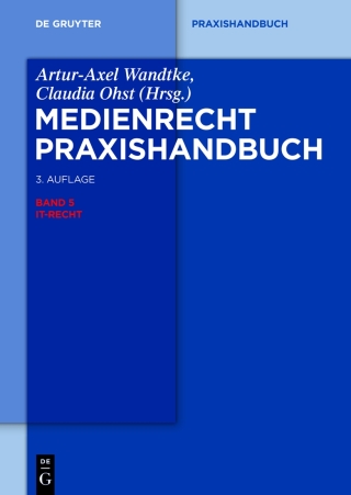 Cover image: IT-Recht 3rd edition 9783110313994