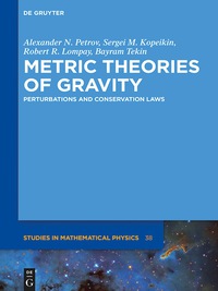 Imagen de portada: Metric Theories of Gravity 1st edition 9783110351736