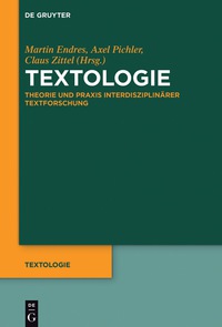 Imagen de portada: Textologie 1st edition 9783110350319