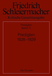 Imagen de portada: Predigten 1828-1829 1st edition 9783110350920