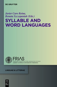 صورة الغلاف: Syllable and Word Languages 1st edition 9783110343458