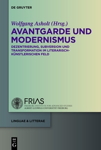 Cover image: Avantgarde und Modernismus 1st edition 9783110348330