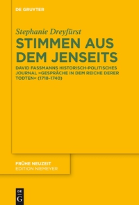 Imagen de portada: Stimmen aus dem Jenseits 1st edition 9783110349566