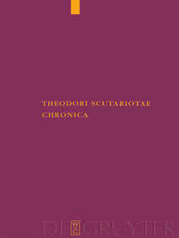 Cover image: Theodori Scutariotae Chronica 1st edition 9783110189469