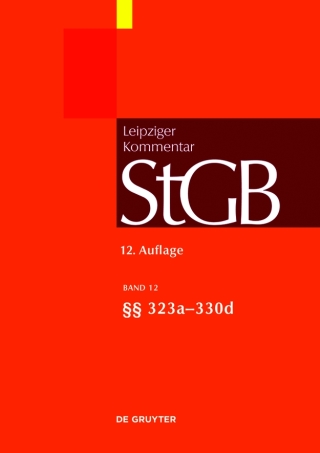 Imagen de portada: §§ 323a-330d 12th edition 9783899497878