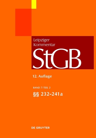 صورة الغلاف: §§ 232-241a 12th edition 9783110374971