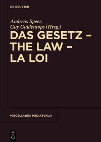 صورة الغلاف: Das Gesetz – The Law – La Loi 1st edition 9783110350012