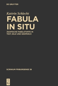 Imagen de portada: Fabula in situ 1st edition 9783110359190