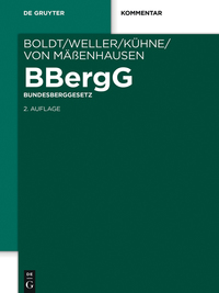 Titelbild: BBergG Bundesberggesetz 2nd edition 9783899492552
