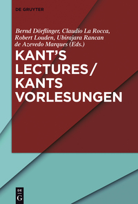 Cover image: Kant’s Lectures / Kants Vorlesungen 1st edition 9783110351477