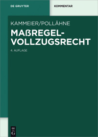 Cover image: Maßregelvollzugsrecht 4th edition 9783110352009