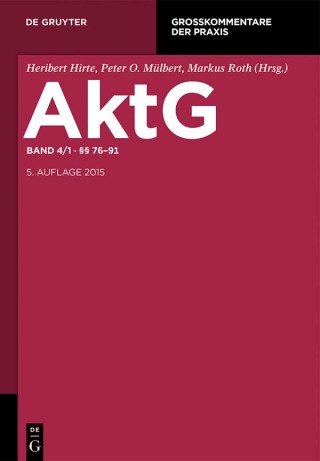 Cover image: §§ 76-91 5th edition 9783110293135