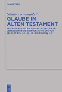 Imagen de portada: Glaube im Alten Testament 1st edition 9783110318685