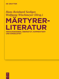 Imagen de portada: Märtyrerliteratur 1st edition 9783110321531