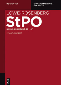 Cover image: Einleitung; §§ 1-47 27th edition 9783110274738