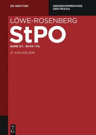 Cover image: §§ 94-111a 27th edition 9783110274752