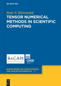 Cover image: Tensor Numerical Methods in Scientific Computing 1st edition 9783110370133