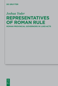 Immagine di copertina: Representatives of Roman Rule 1st edition 9783110367799